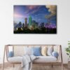 1 panels dallas twilight skyline canvas art