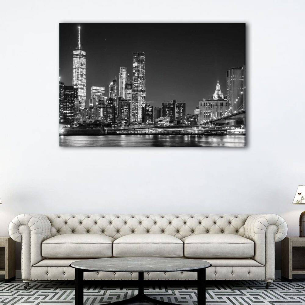 1 panels new york at night canvas art