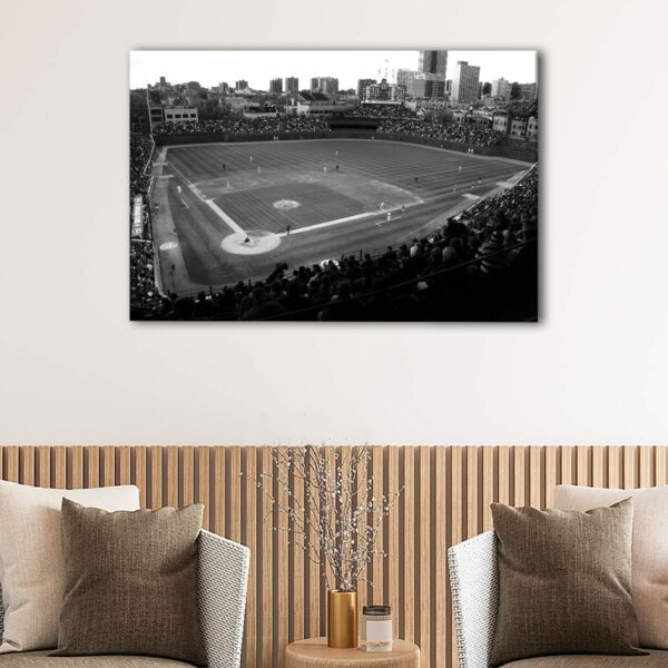 1 panels old wrigley field stadium canvas art