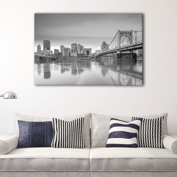 1 panels pittsburgh skyline canvas art