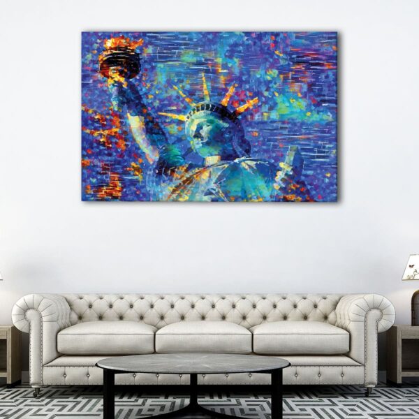 1 panels statue of libery canvas art