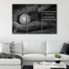 3 panels baseball quote canvas art