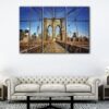 3 panels brooklyn bridge canvas art