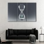 3 panels dollar timer canvas art