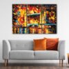 3 panels london bridge painting canvas art