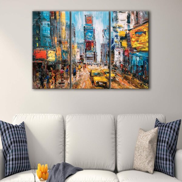 3 panels manhattan city canvas art