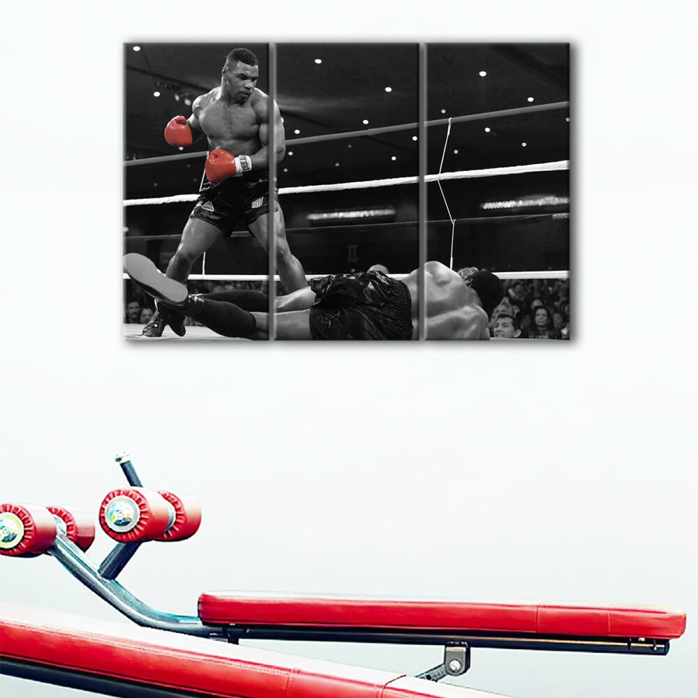 tableau tryptique mike tyson ko