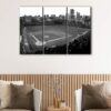 3 panels old wrigley field stadium canvas art