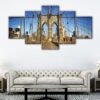 5 panels brooklyn bridge canvas art