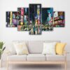 5 panels new york painting canvas art