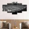 5 panels old wrigley field stadium canvas art