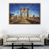 brooklyn bridge floating frame canvas