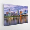 tableau sur toile imprimée la silhouette de cincinnati 