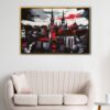 gothic prague floating frame canvas