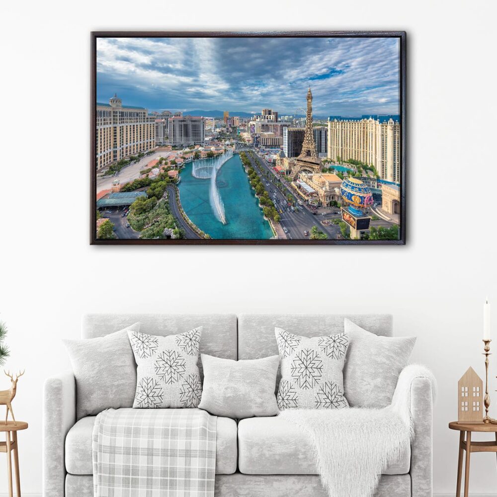 las vegas floating frame canvas