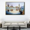 london Westminster bridge floating frame canvas