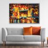 london bridge painting floating frame canvas