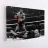 mike tyson knockout stretched canvas