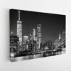 new york at night stretched canvas