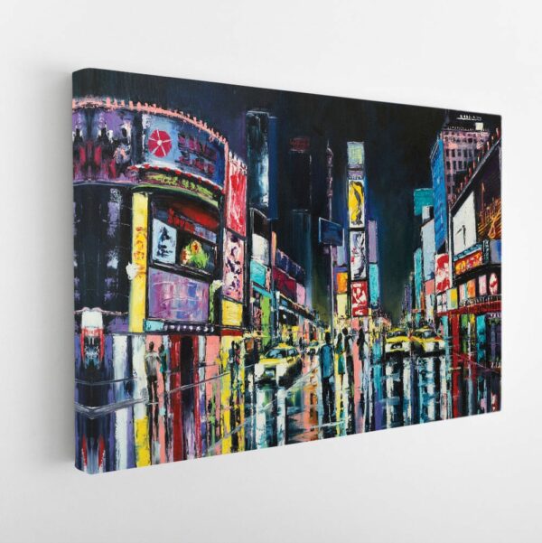 new york painting stretched canvas