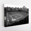 old wrigley field stadium stretched canvas