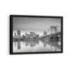 pittsburgh skyline framed canvas black frame