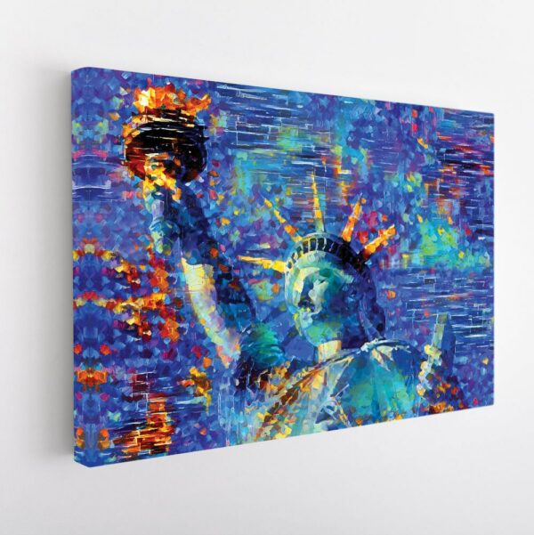 statue of libery stretched canvas