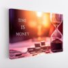 time is money stretched canvas