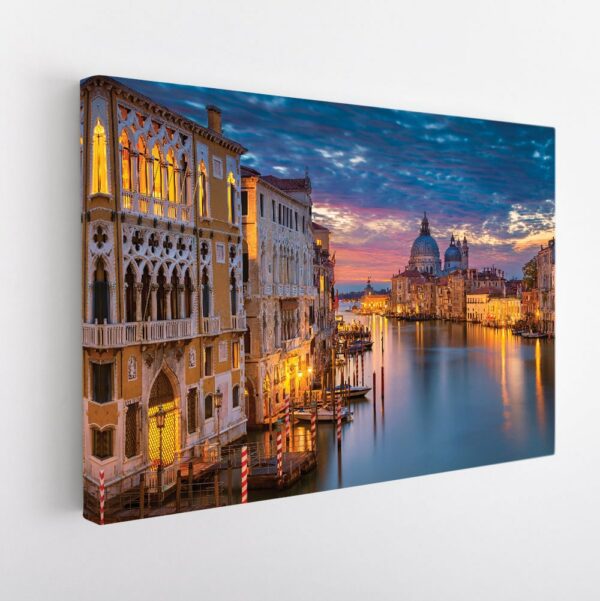 venice sunset stretched canvas