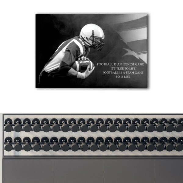 1 panels american football quote canvas art