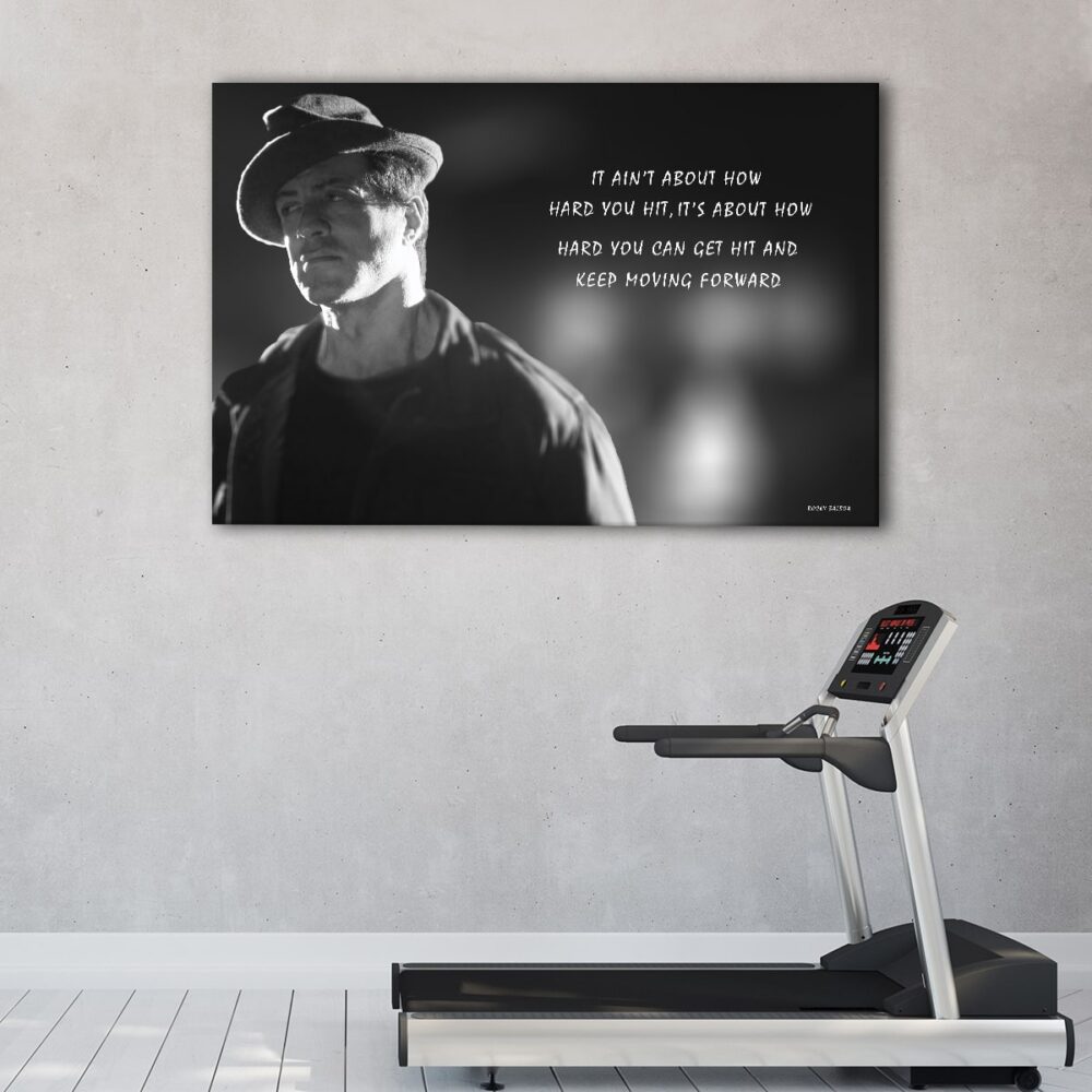 1 panels rocky movie quote canvas art