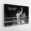 Ali butterfly quote stretched canvas