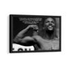 tableau citation de floyd mayweather  avec cadre noir