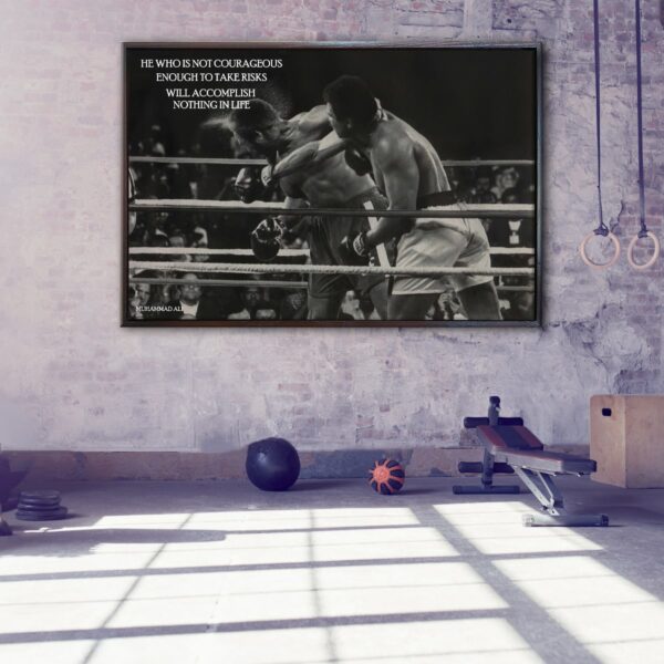 ali ko quote floating frame canvas