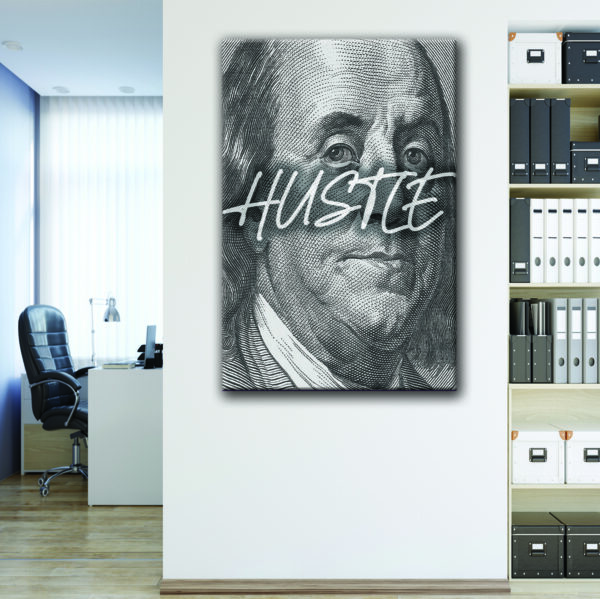 benjamin franklin hustle canvas