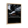 dream supercar quote framed canvas beige frame