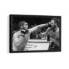 khabib vs mcgregor framed canvas black frame