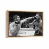 khabib vs mcgregor framed canvas natural beige