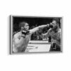 khabib vs mcgregor framed canvas white frame