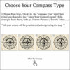 Patriot push pin usa map compass customization