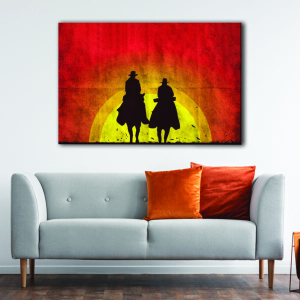 1 panels 2 cowboys canvas art