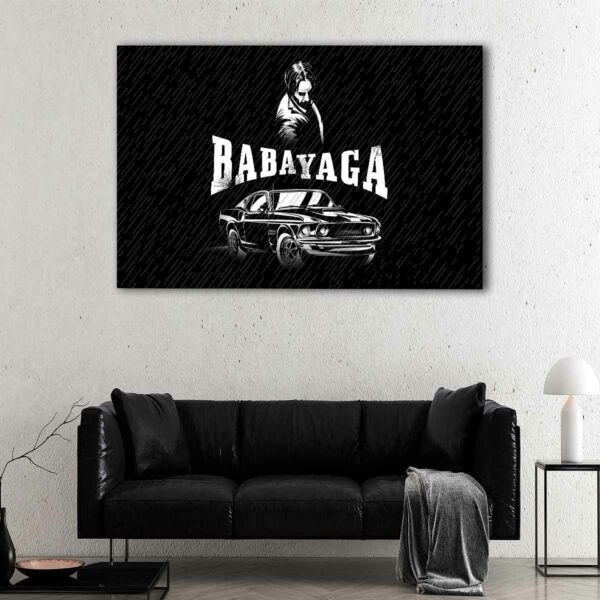 1 panels baba yaga canvas art