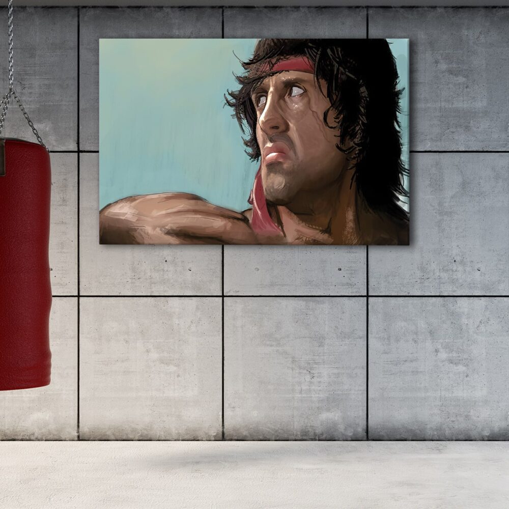 1 panels classic rambo canvas art