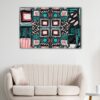 1 panels geometric symetry canvas art