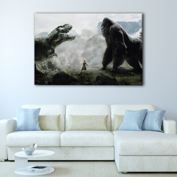 1 panels godzilla vs king kong canvas art