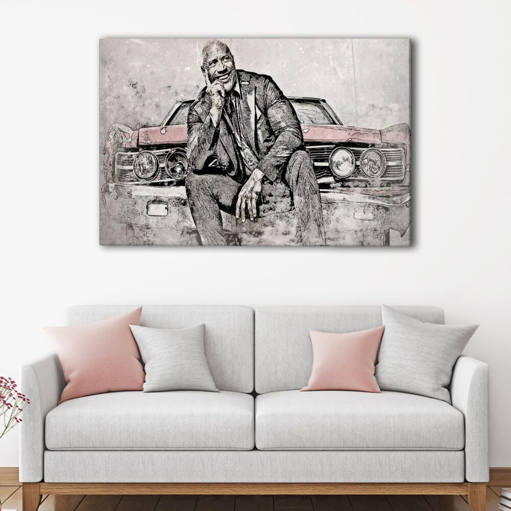 1 panels hobbs on red chevy canvas art