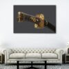 1 panels katana sword canvas art