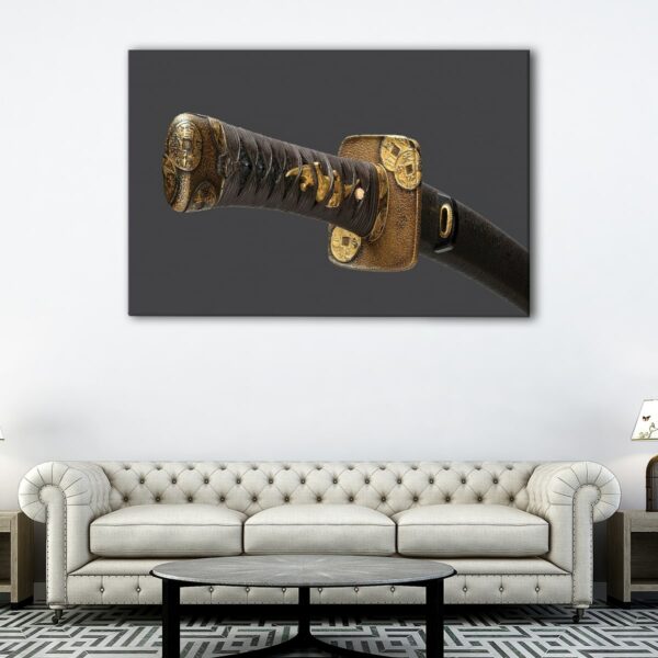 1 panels katana sword canvas art