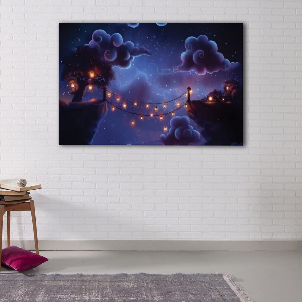 1 panels magic clouds canvas art