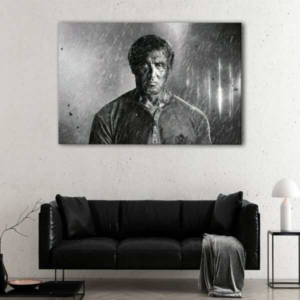 1 panels rambo under the rain canvas art panels rambo under the rain canvas art